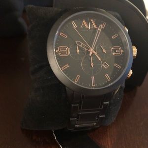 Black Ion-Plated Armani Exchange AX1350 Watch
